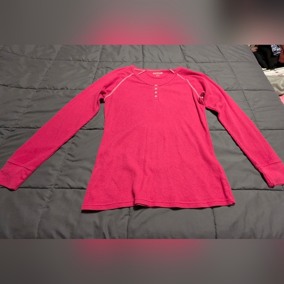 Magellan Outdoors Tops - MAGELLAN OUTDOORS Women's Long Sleeve Henley Thermal Waffle Top Size XL
